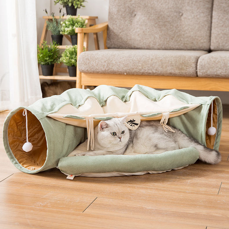 Collapsible Cat Tunnel Durable Washable Collapsible