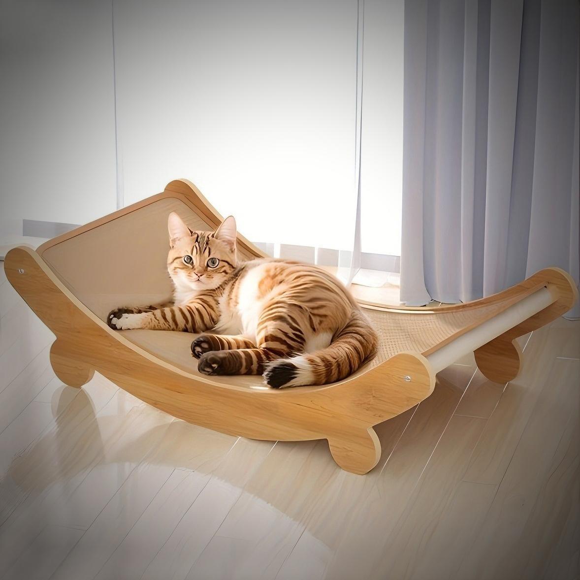 U-shaped Cat Scratching And Lying Bed