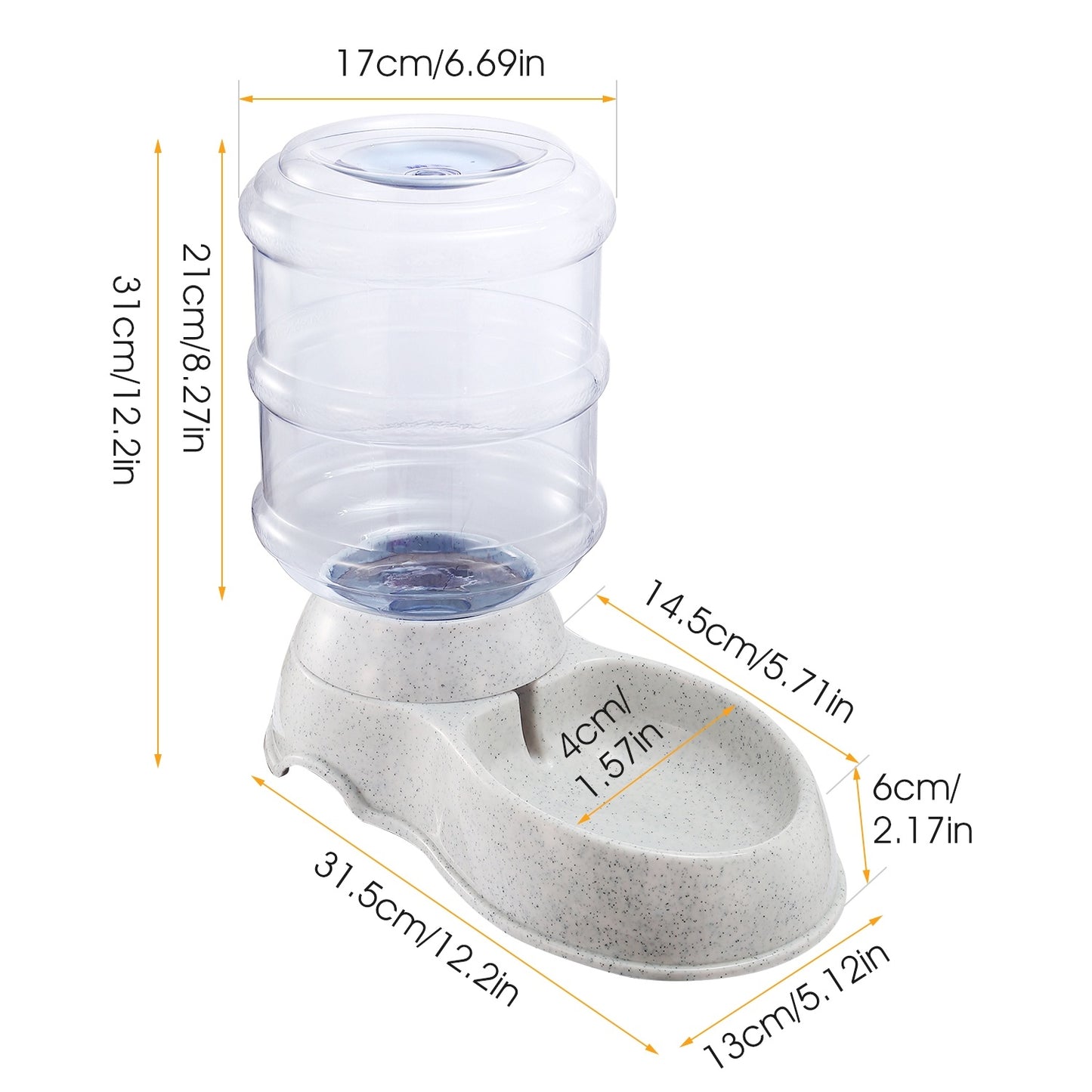 Self-Dispensing Gravity Pets Water Feeder
