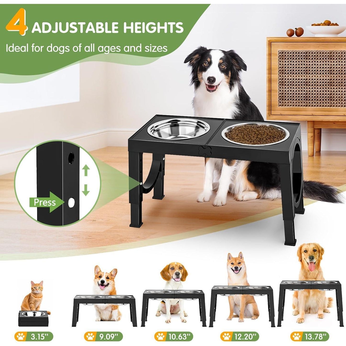 Fashion Pet Dog Bowl Holder