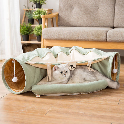 Collapsible Cat Tunnel Durable Washable Collapsible
