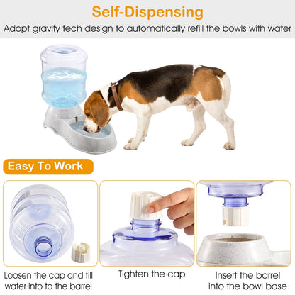 Self-Dispensing Gravity Pets Water Feeder