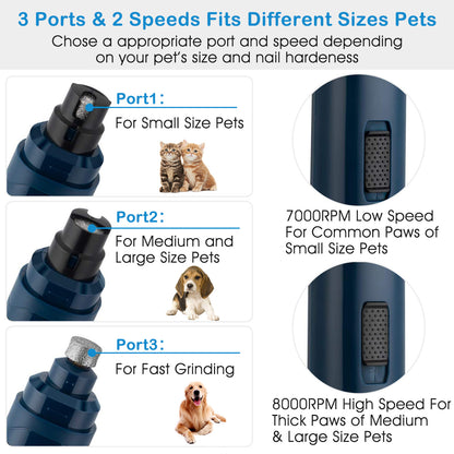 USB Rechargeable Pet Nail Grinder