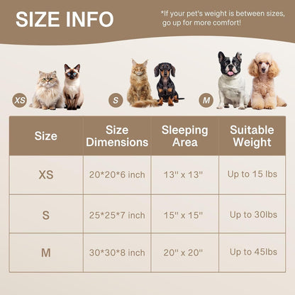 Washable Round Pet Bed F