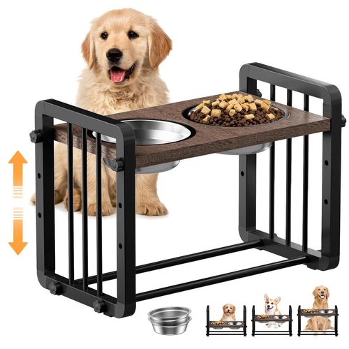 H-shaped Iron Frame  Dog Bowl