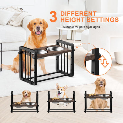 H-shaped Iron Frame  Dog Bowl
