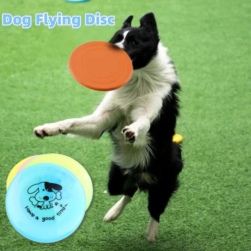Silicone Flying Saucer  Dog Cat Toy