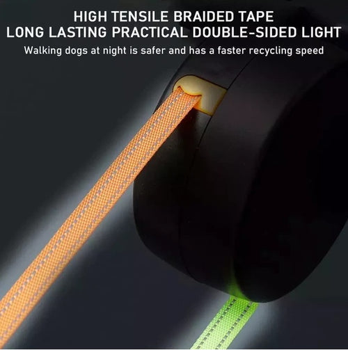 Reflective Lead 360 Swivel Double  Leash