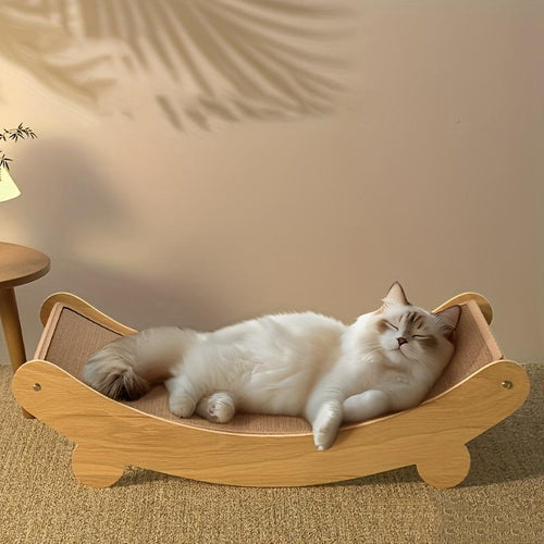 U-shaped Cat Scratching And Lying Bed